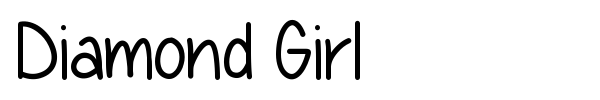 Diamond Girl font preview